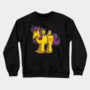 Unicorn Ninja - white boarder Crewneck Sweatshirt